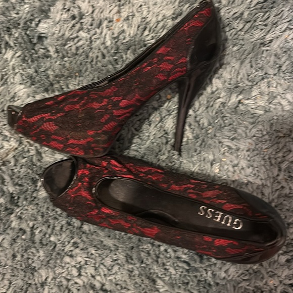 Guess lace heels lightly worn - Picture 2 of 5